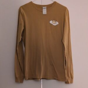 Cute Pusheen Mustard Long Sleeve Shirt with Egg Design
